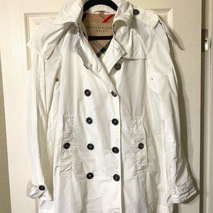 Burberry Brit White Rain Coat